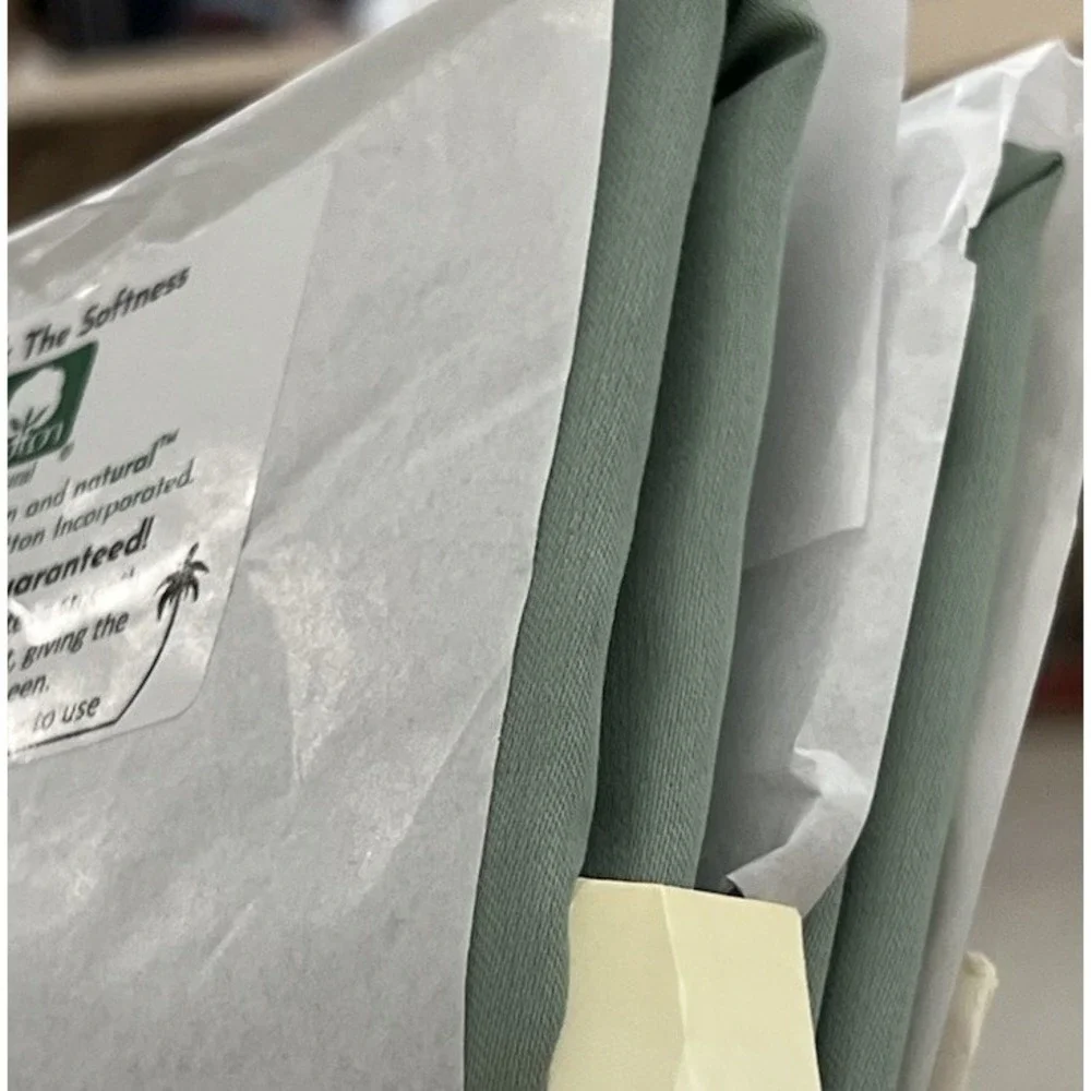 (b21/12)California Design Green  King Size  2 Pillowcase Set  400 Thread Count